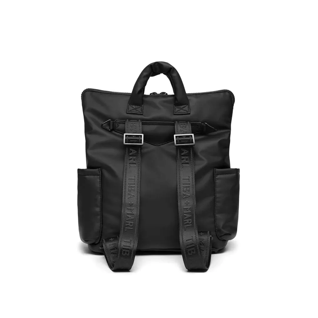 Tiba   Marl Ozzy Changing Tote - Matte Black