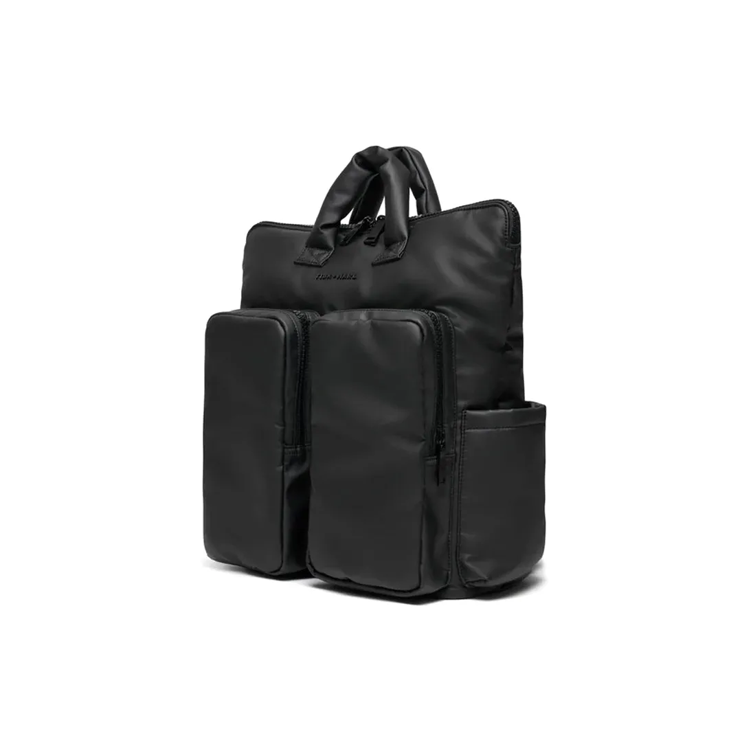 Tiba   Marl Ozzy Changing Tote - Matte Black