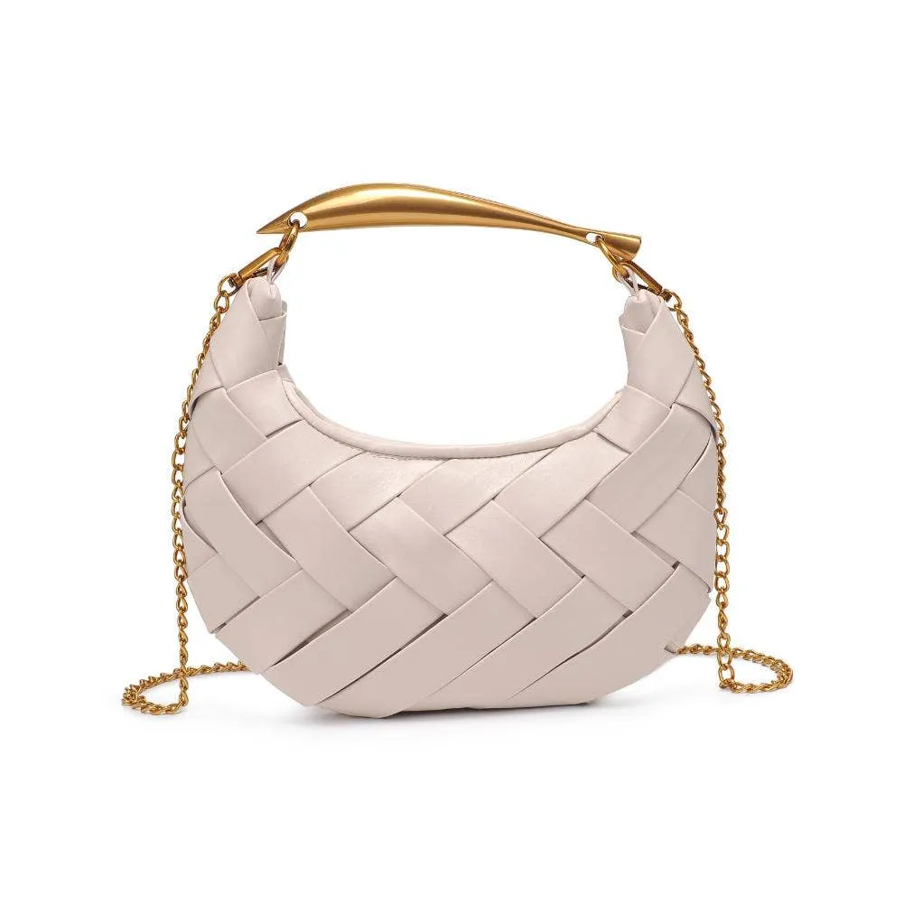 Ursula Woven Crossbody: Ivory