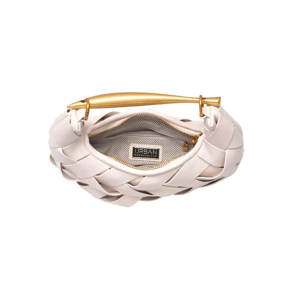 Ursula Woven Crossbody: Ivory