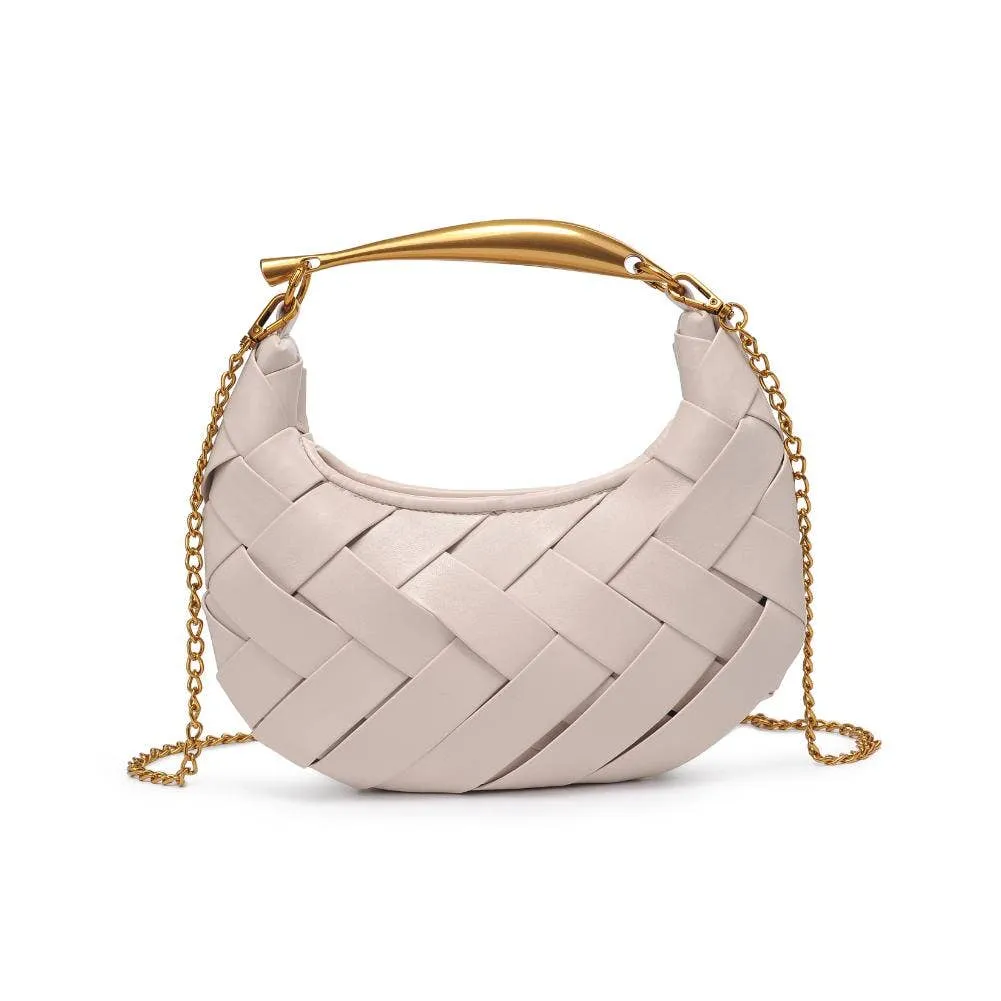 Ursula Woven Crossbody: Ivory