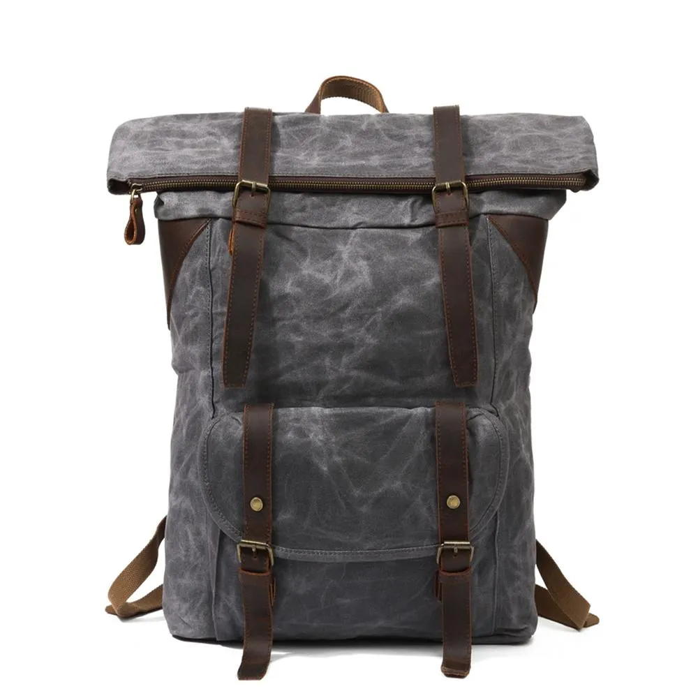 Vintage Roll Top Backpack